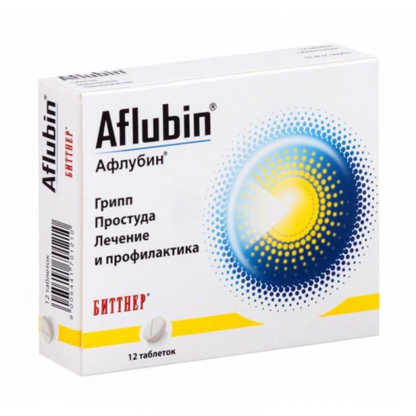 Афлубин 12 шт таблетки подъязычные