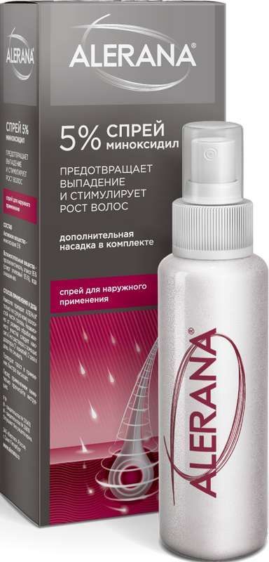 Алерана 5% 60мл спрей для наружного применения