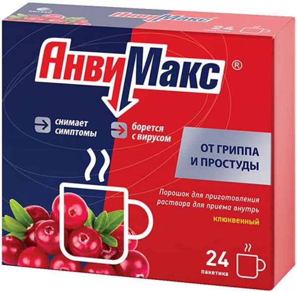 Анвимакс 5г 24 шт порошок для приготовления раствора для приема внутрь клюква фармвилар сотекс