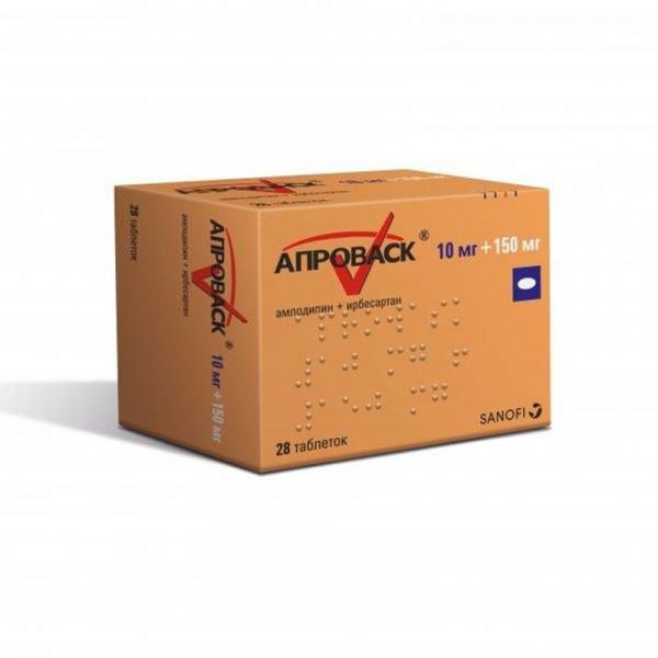 Апроваск 10мг+150мг 28 шт таблетки покрытые пленочной оболочкой