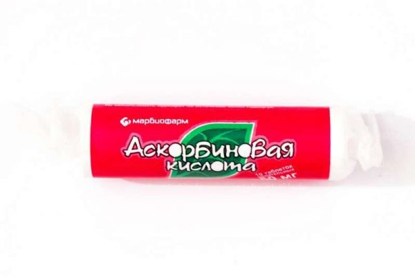 Аскорбиновая кислота 50мг 10 шт таблетки жевательные крутка