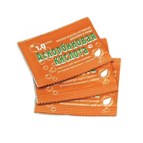 Аскорбиновая кислота порошок для приготовления раствора 2,5г 50 шт