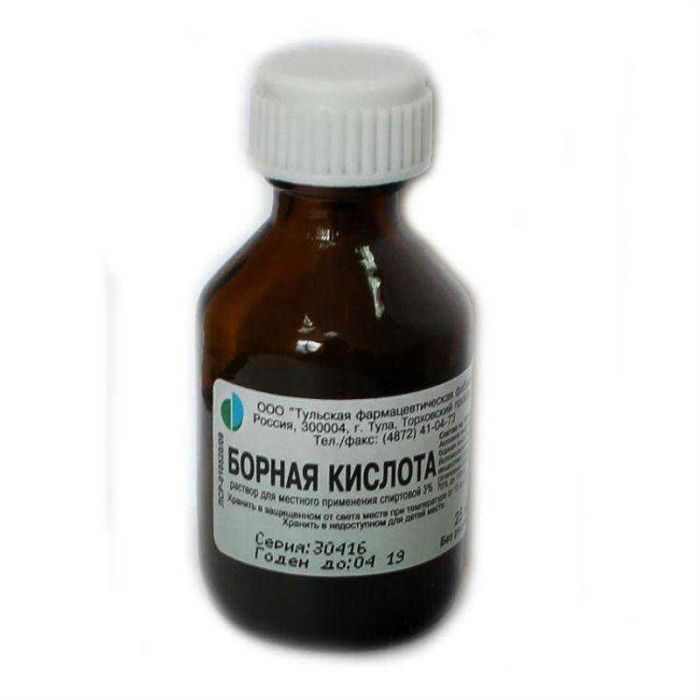 Борная кислота 3% 25мл раствор спиртовой
