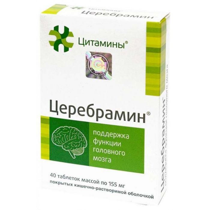 Церебрамин таблетки 40 шт клиника института биорегуляции и геронто