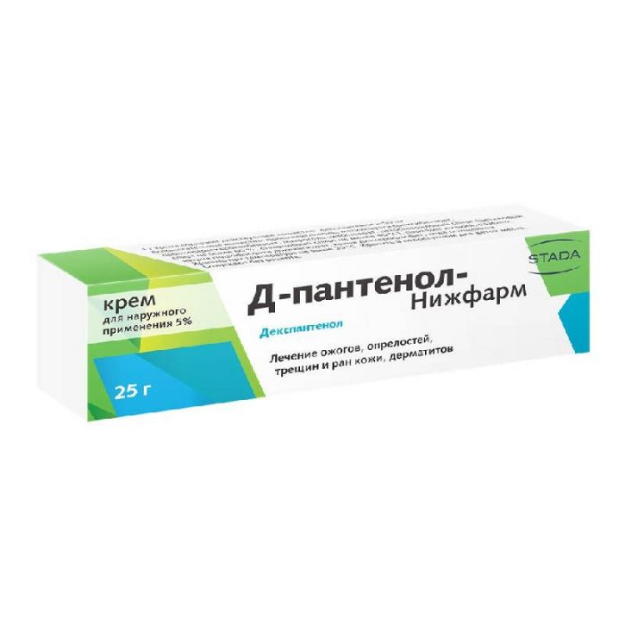 Д-пантенол-нижфарм 5% 25г крем для наружного применения