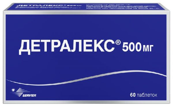 Детралекс 500мг 60 шт таблетки покрытые пленочной оболочкой