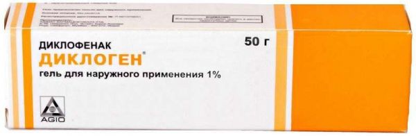 Диклоген 1% 50г гель для наружного применения