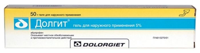 Долгит 5% 50г гель для наружного применения
