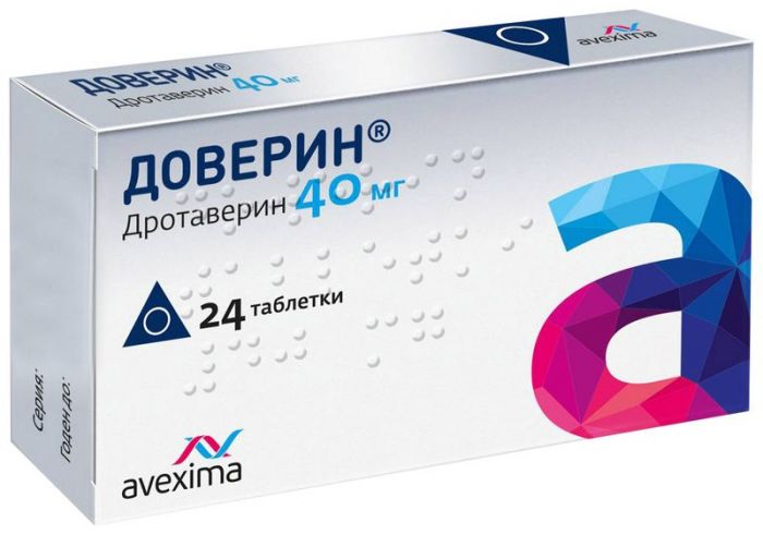 Доверин 40мг 24 шт таблетки