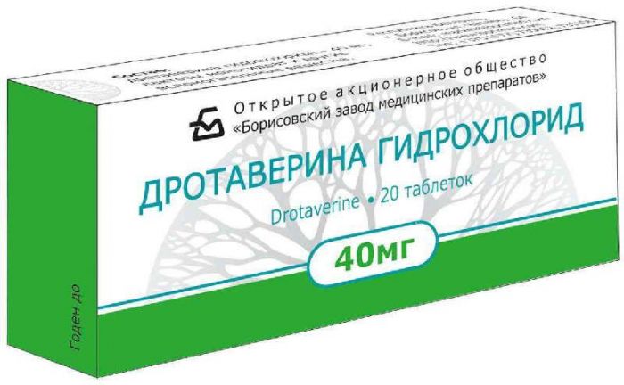 Дротаверин 40мг 20 шт таблетки