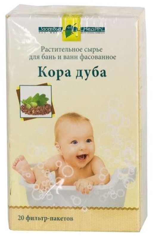 Дуб кора 2г для бани/ванн 20 шт фильтр-пакет здоровье
