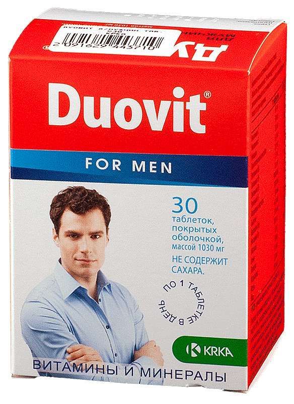 Дуовит таблетки покрытые оболочкой для мужчин 30 шт