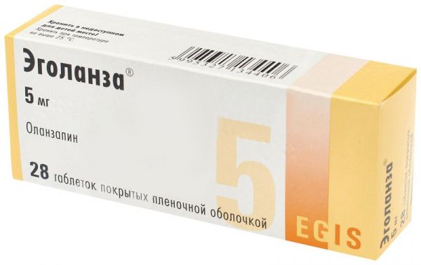 Эголанза 5мг 28 шт таблетки покрытые пленочной оболочкой