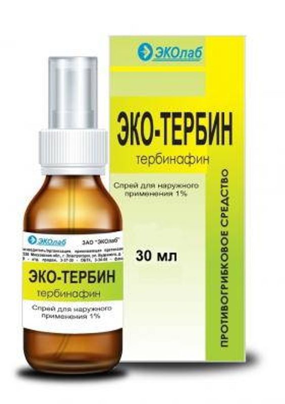 Эко-тербин 1% 30мл спрей для наружного применения