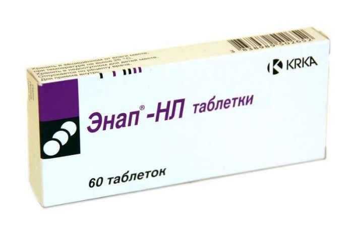 Энап-нл 12,5мг+10мг 60 шт таблетки