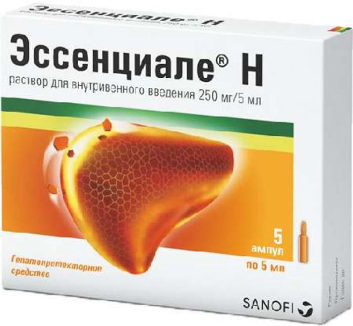 Эссенциале 250мг/5мл 5мл 5 шт раствор для внутривенного введения санофи-авентис спа
