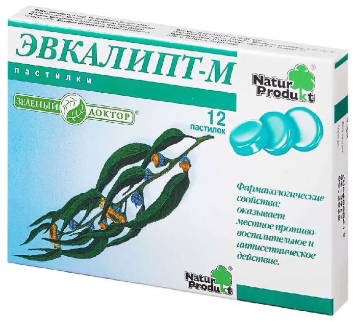 Эвкалипт-м 12 шт пастилки