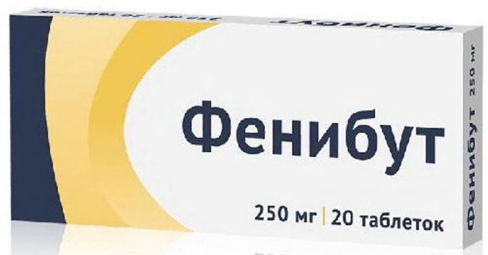 Фенибут 250мг 10 шт таблетки