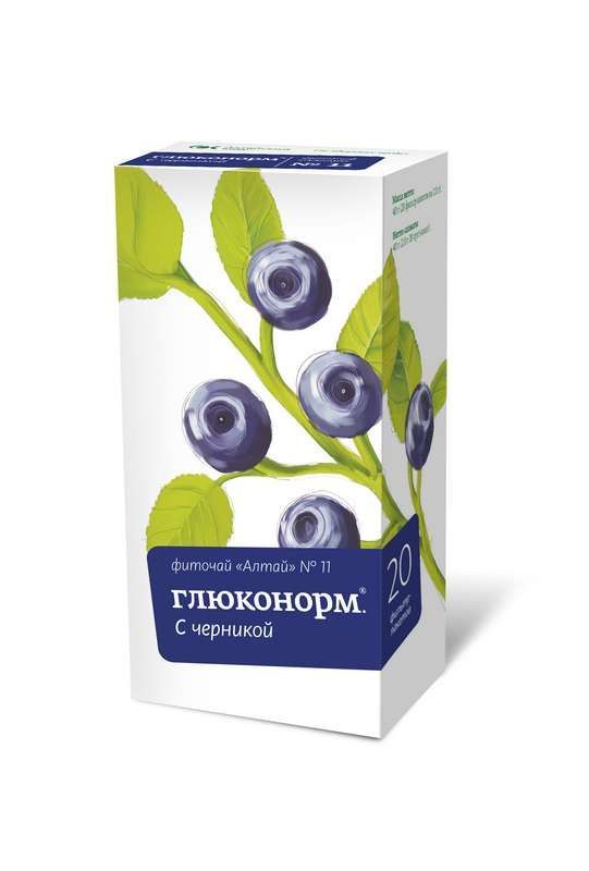 Фиточай алтай n11 глюконорм черника n20 фильтр-пакет
