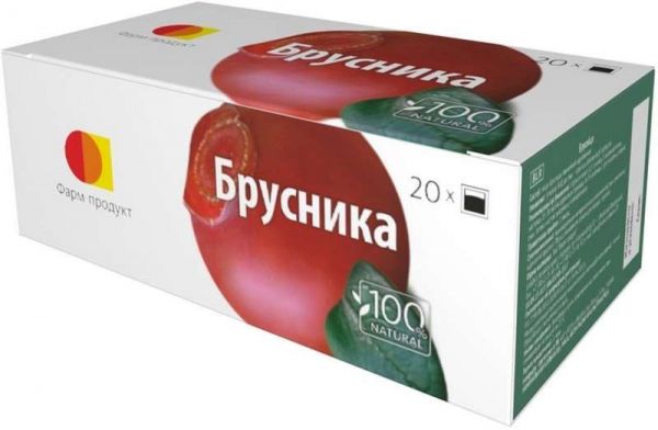 Фиточай брусника серии алтай 1,5г 20 шт фармпродукт