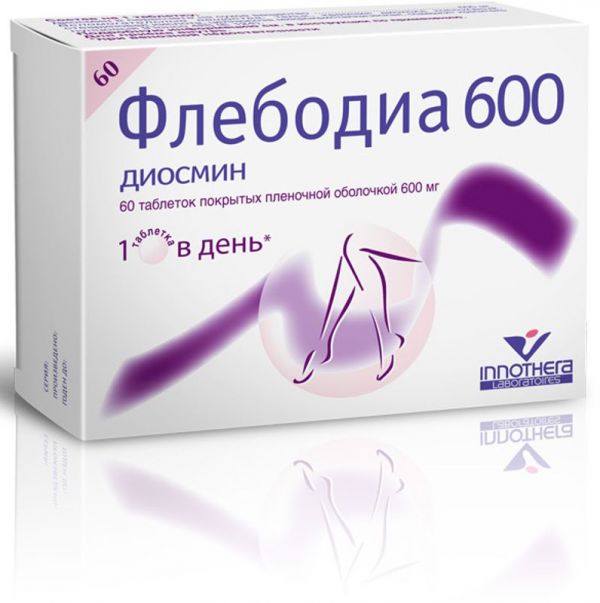 Флебодиа 600 60 шт таблетки покрытые пленочной оболочкой