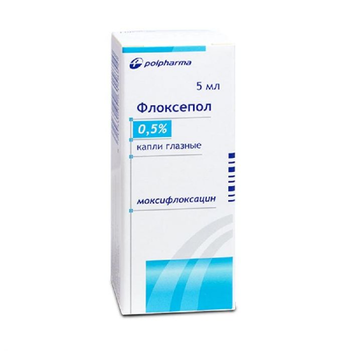 Флоксепол 0,5% 5мл капли глазные
