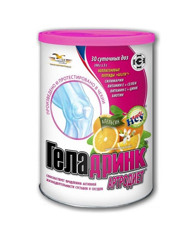 Геладринк артродиет апельсин 390г