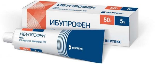 Ибупрофен-вертекс 5% 50г гель для наружного применения