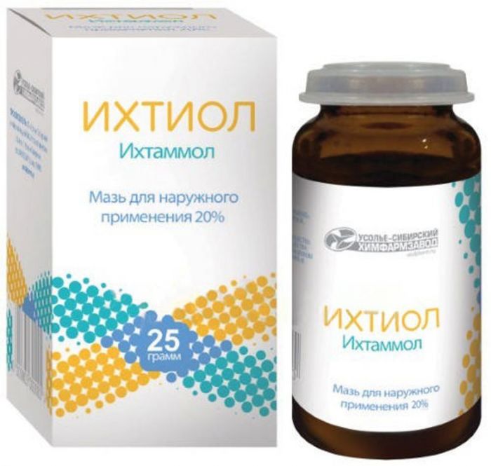 Ихтиол 20% 25г мазь для наружного применения