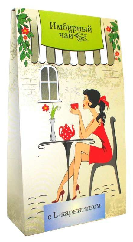 Имбирный чай с l-карнитином фиточай 1,5г 20 шт