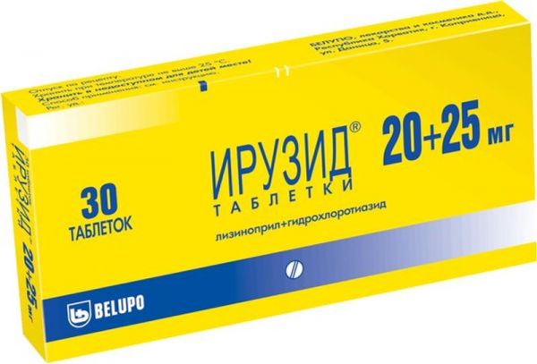 Ирузид 20мг+25мг 30 шт таблетки