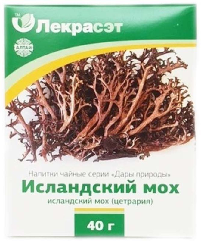 Исландский мох дары природы чайный напиток 40г