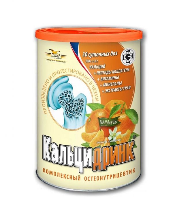 Кальцидринк порошок мандарин 390г