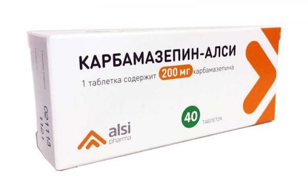 Карбамазепин-алси 200мг 40 шт таблетки
