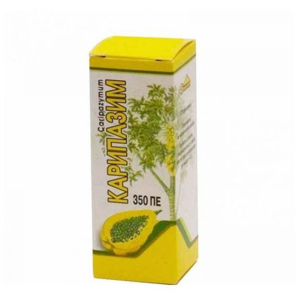 Карипазим 350пе 1 шт лиофилизат для приготовления раствора для наружного применения