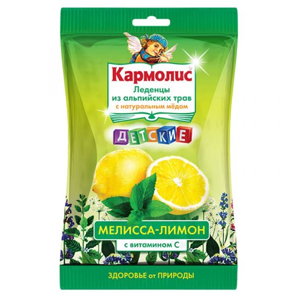 Кармолис леденцы детские мед/витамин с/мелисса/лимон 75г dr a&amp;l schmidgall