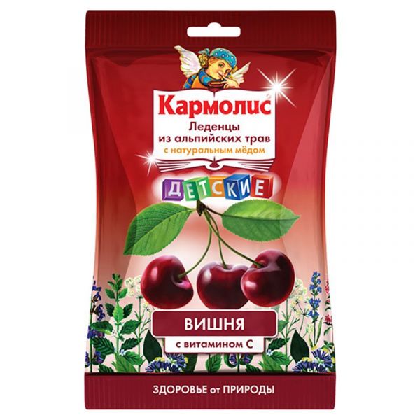 Кармолис леденцы детские мед/витамин с/вишня 75г dr a&amp;l schmidgall