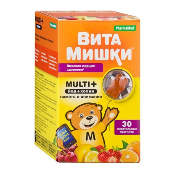 Кидс формула витамишки мульти+ пастилки жевательные 2,4г 30 шт
