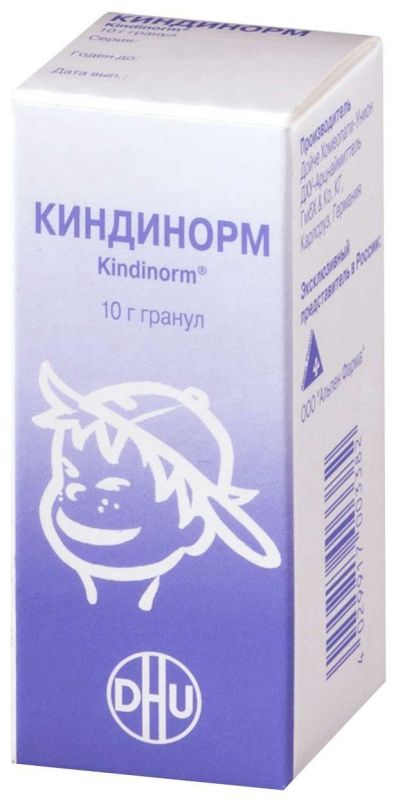 Киндинорм 10г гранулы гомеопатические dhu-arzneimittel gmbh &amp; co kg