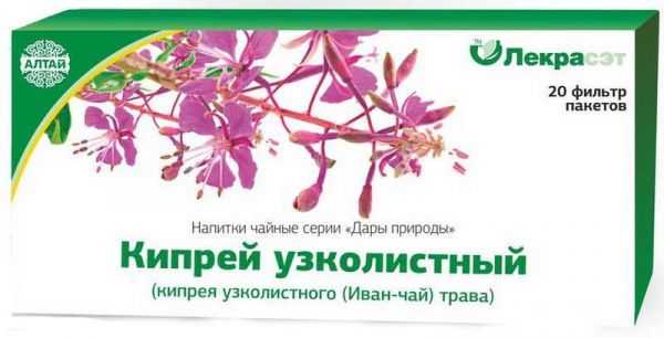 Кипрей узколистный дары природы чайный напиток 1,5г 20 шт