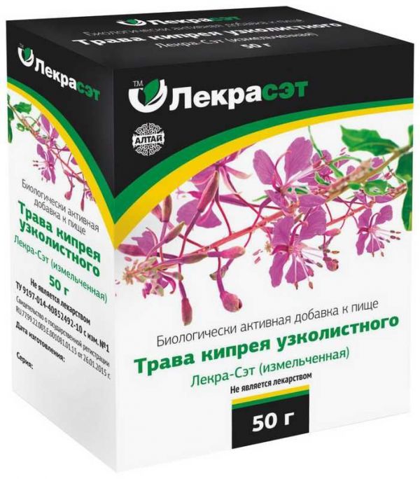 Кипрея трава лекра чайный напиток 50г