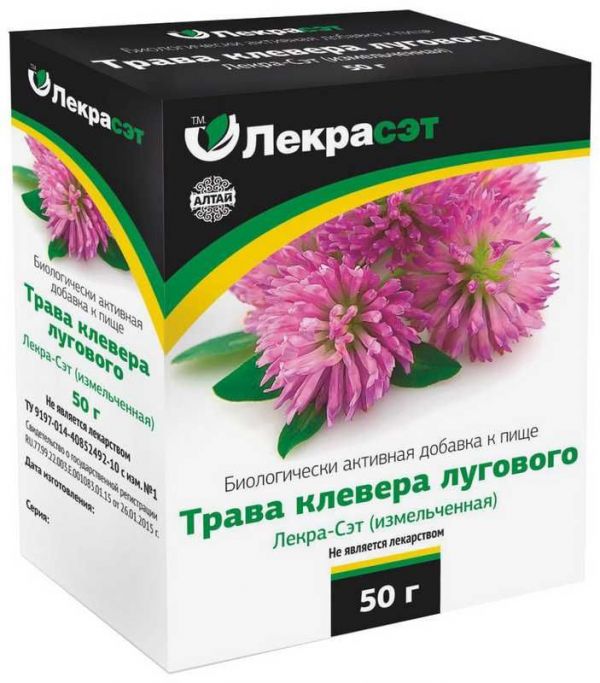 Клевер луговой трава 50г