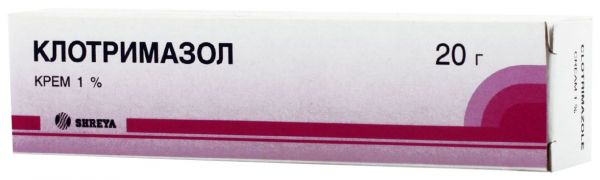 Клотримазол 1% 20г крем