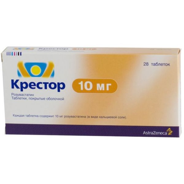 Крестор 10мг 28 шт таблетки покрытые пленочной оболочкой