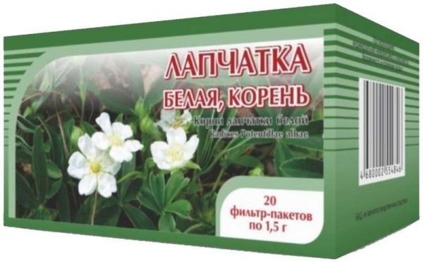 Лапчатка белая корень 1,5г 20 шт фильтр-пакет