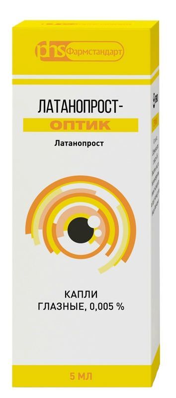 Латанопрост-оптик 0,005% 5мл 1 шт капли глазные