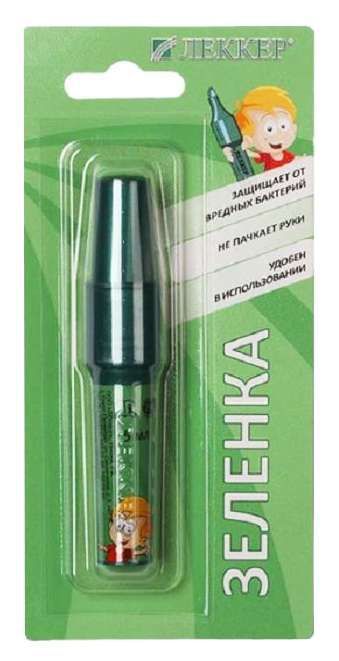 Леккер бриллиантовый зеленый раствор спиртовой 3мл фломастер