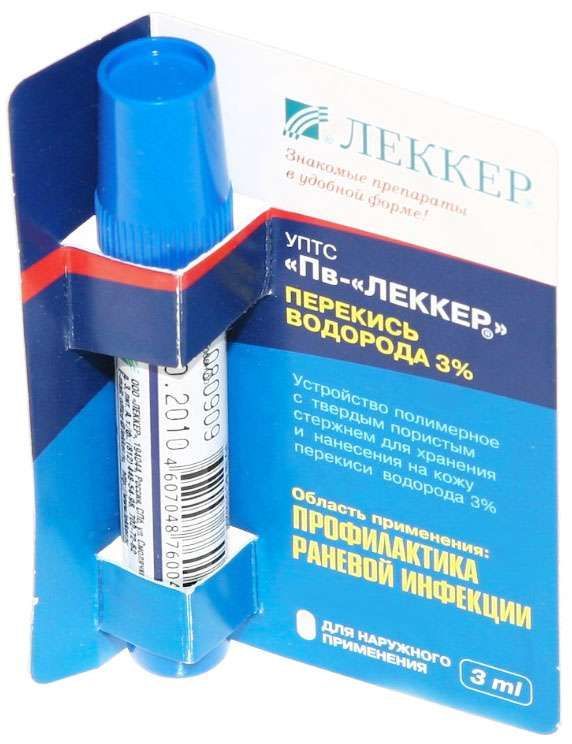 Леккер перекись водорода раствор для наружного применения 3мл фломастер