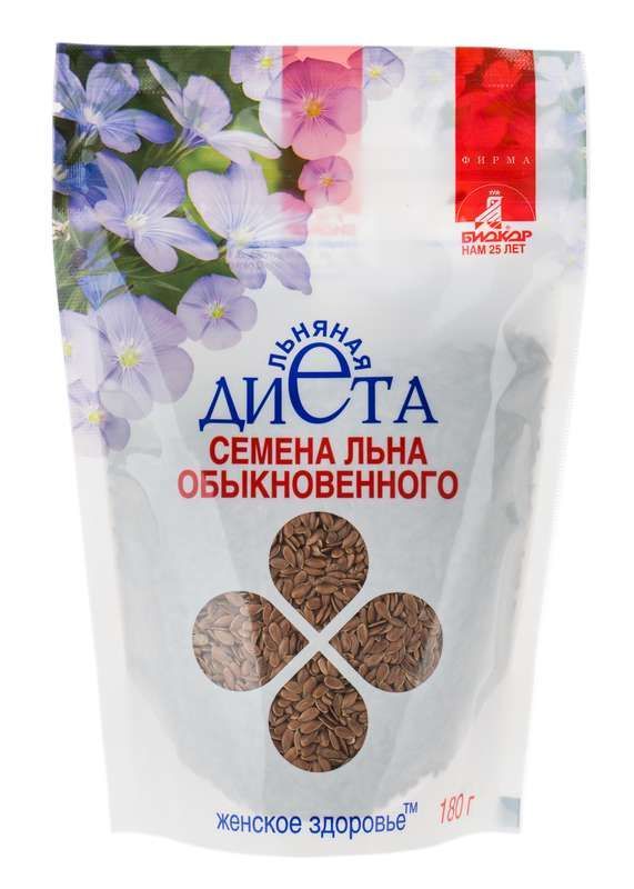 Лен семена биокор женское здоровье 180г