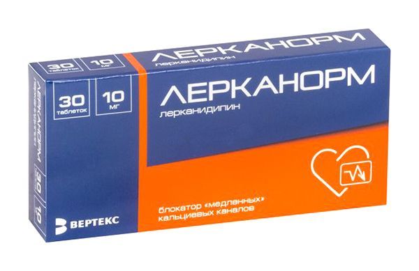 Лерканорм 10мг 30 шт таблетки покрытые пленочной оболочкой
